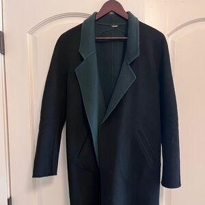Original KITH Cashmere Reversible Green and Black Coat Size Small